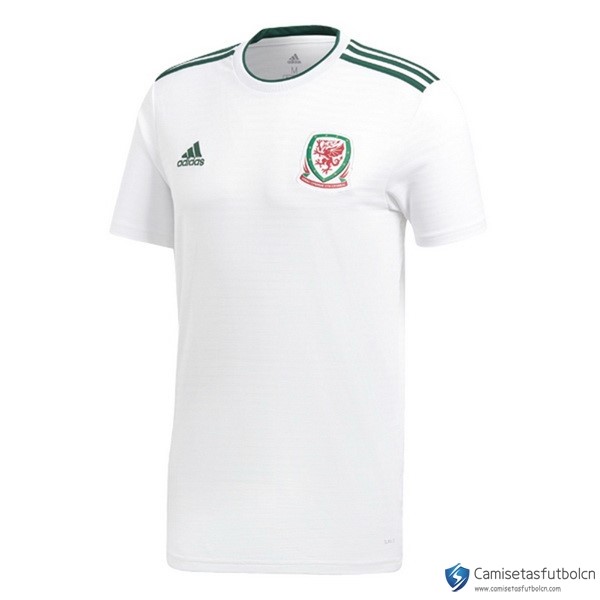 Camiseta Seleccion Gales Segunda equipo 2018 Blanco